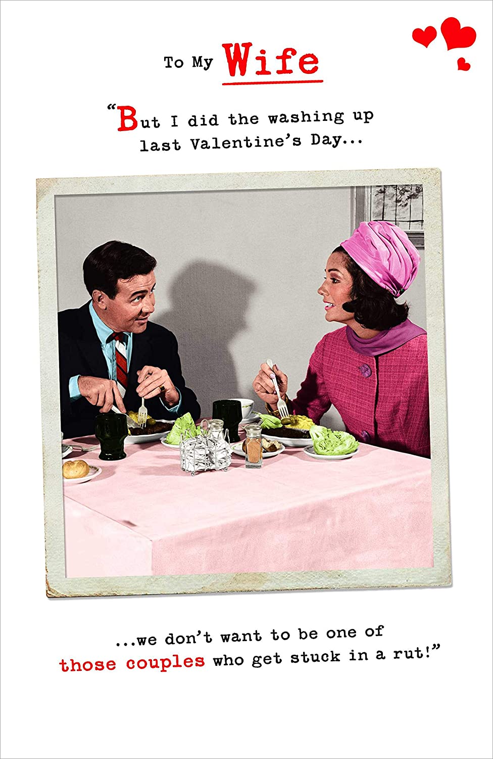 To Wife From Husband Vintage Photograph Valentine's Day Card