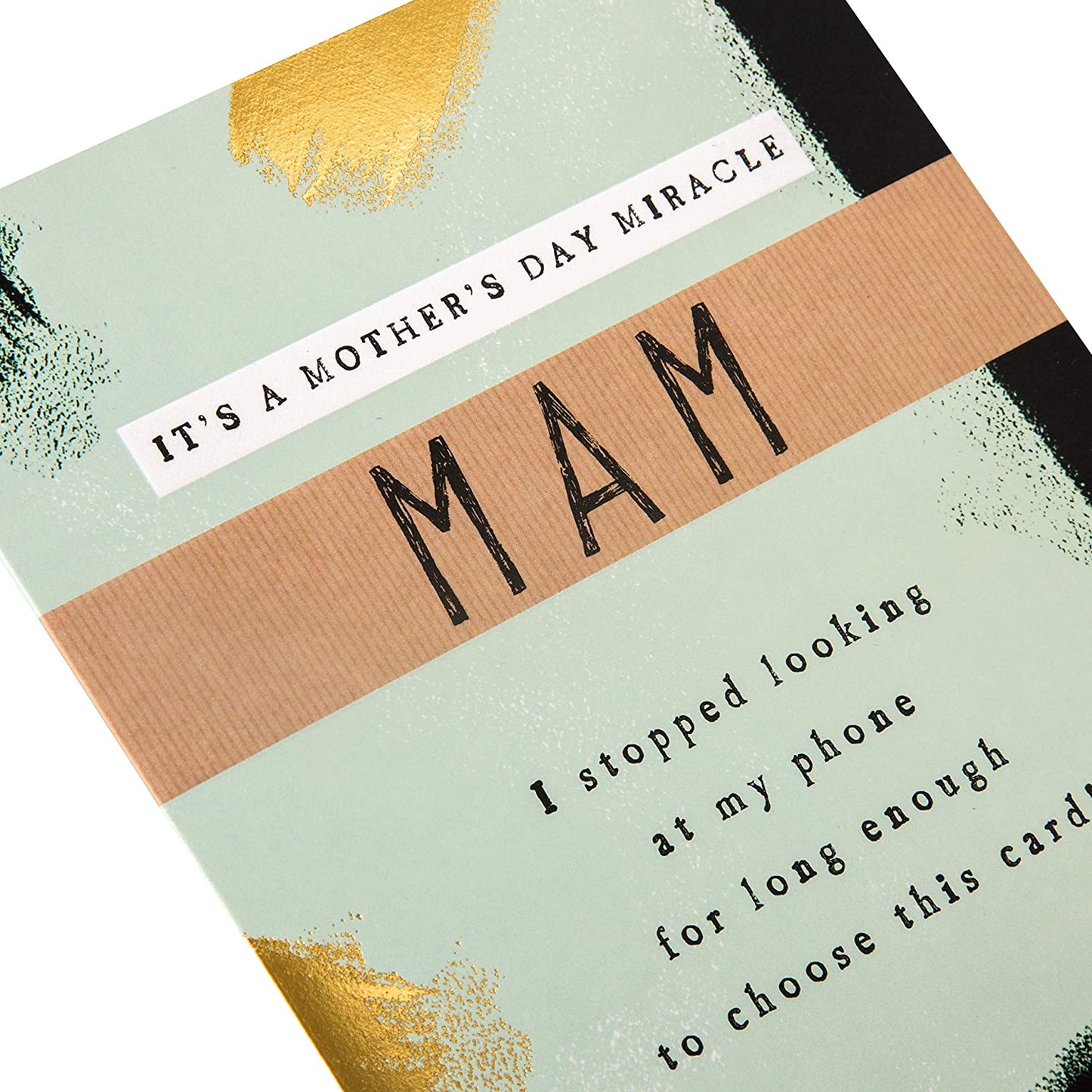Mam Embossed Contemporary Design Mother's Day Card