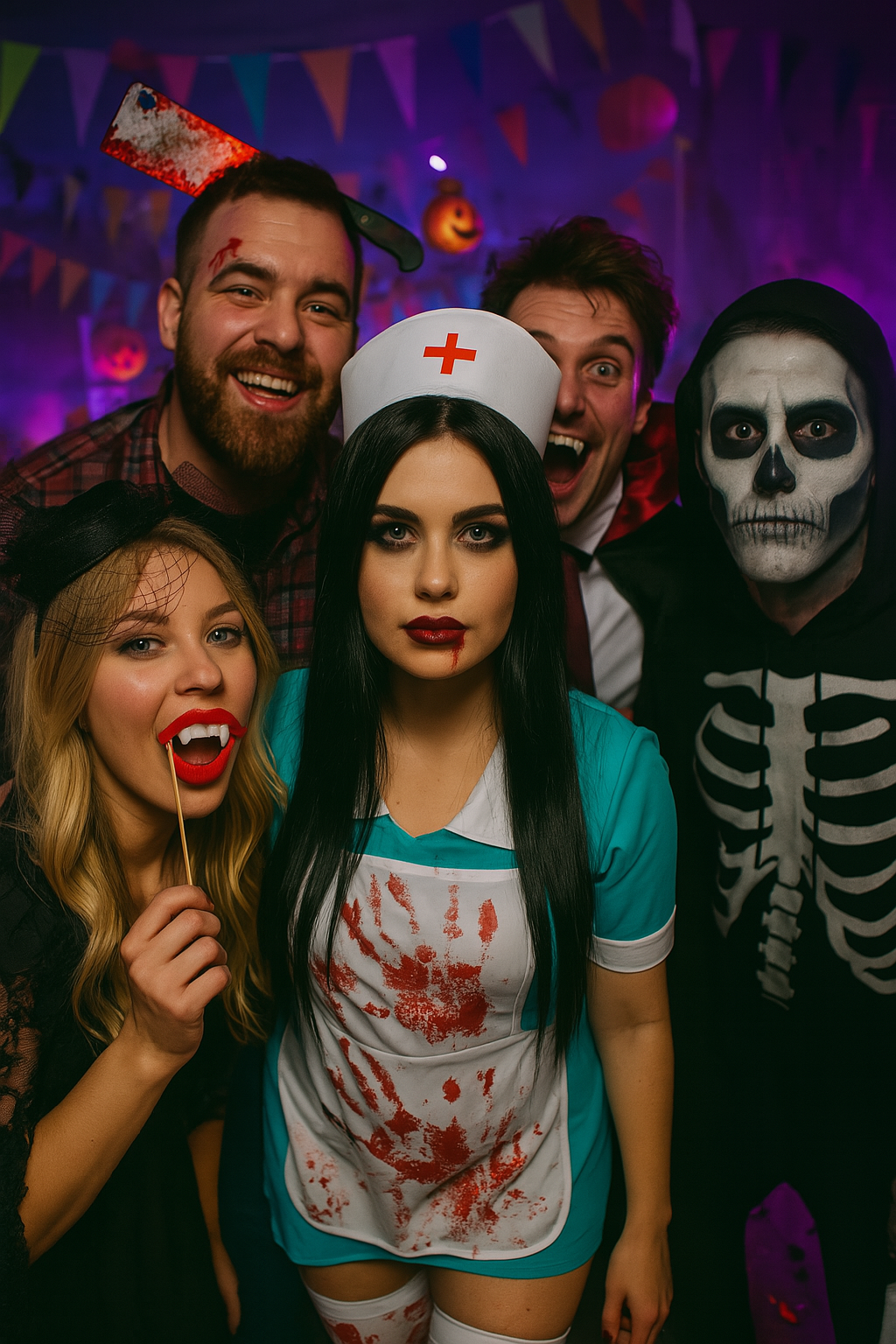 Adult Bloody Nurse Fancy Dress Up Costume