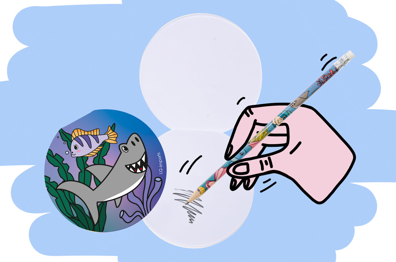 Single Round Sea Animals Design Notebook 8cm