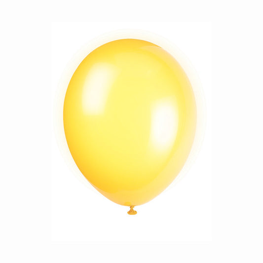 Pack of 50 Lemon Yellow 12" Latex Balloons