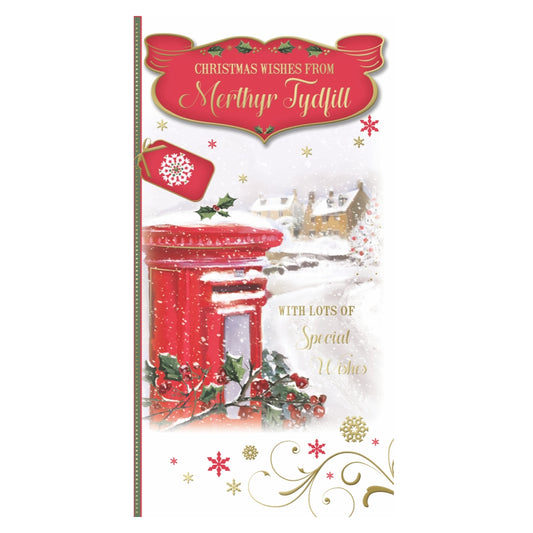 With Lots of Special Wishes From Merthyr Tydfill Christmas Card