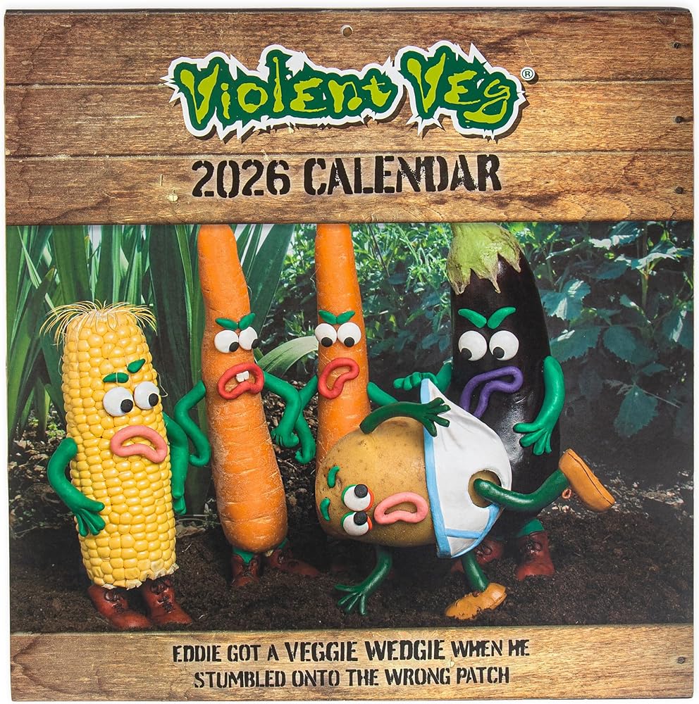 Violent Veg 2026 Square Wall Calendar