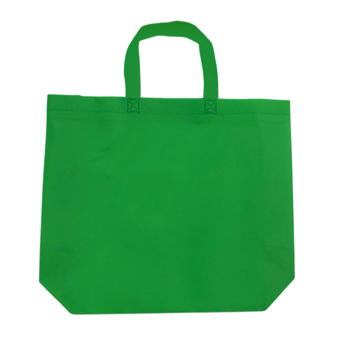 Pack of 100 Dark Green Coloured 45x35x12cm Non-Woven Bags with Handle