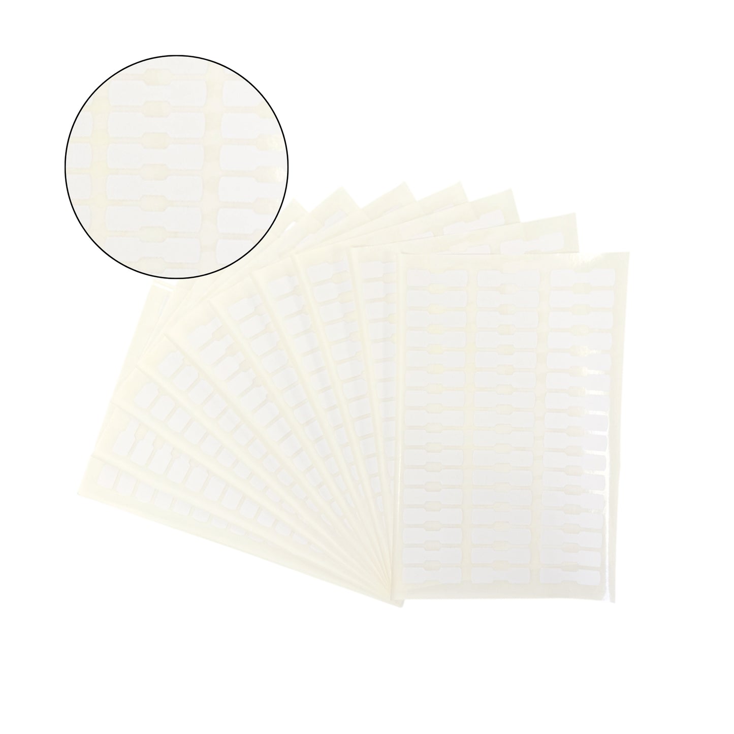 Pack of 3456 White Jewellery Labels 10x38mm