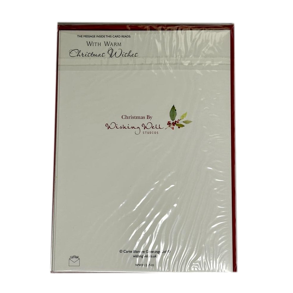 Pack of 6 'Church Carols' Design Christmas Greeting Cards