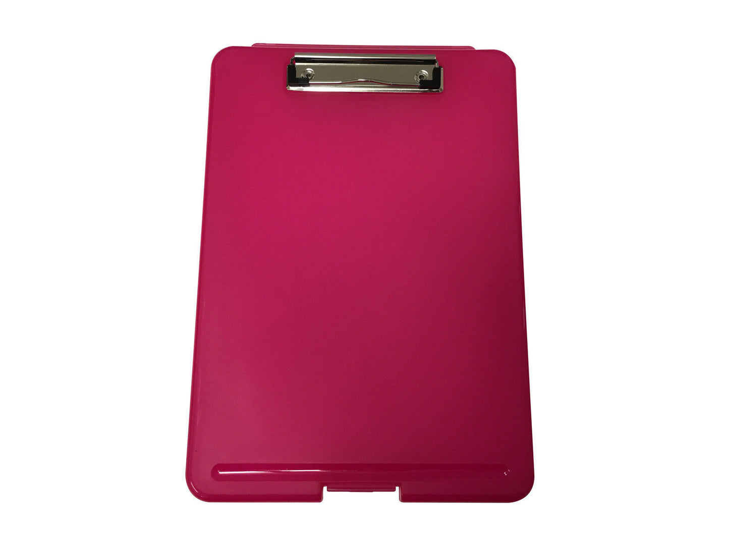 Pack of 2 A4 Pink Clipboard Box Files - Storage Filing Case