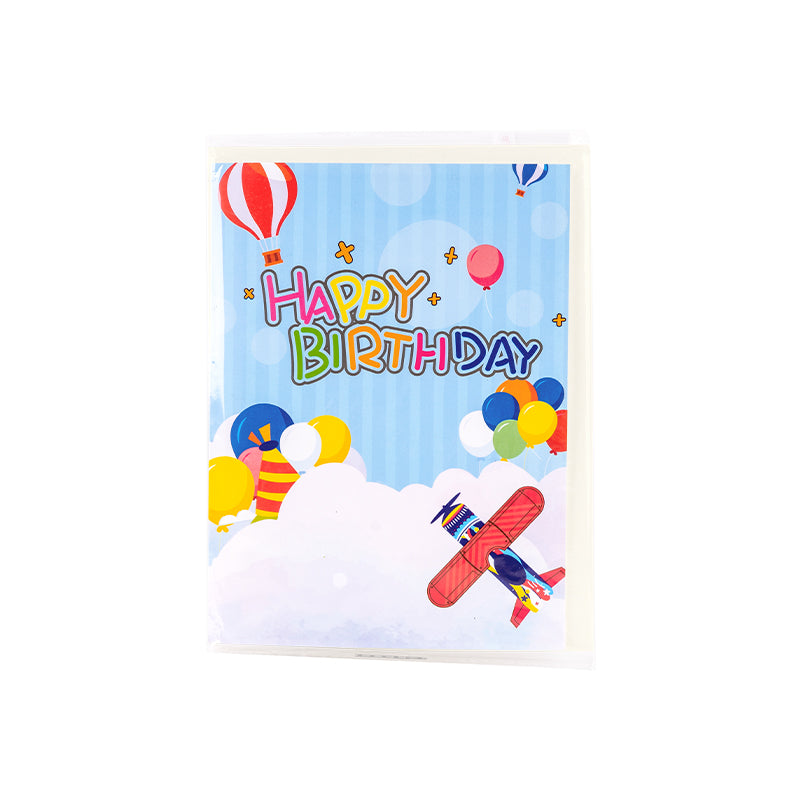 Wings of Joy 3D Airplane Pop Up Kids Birthday Card
