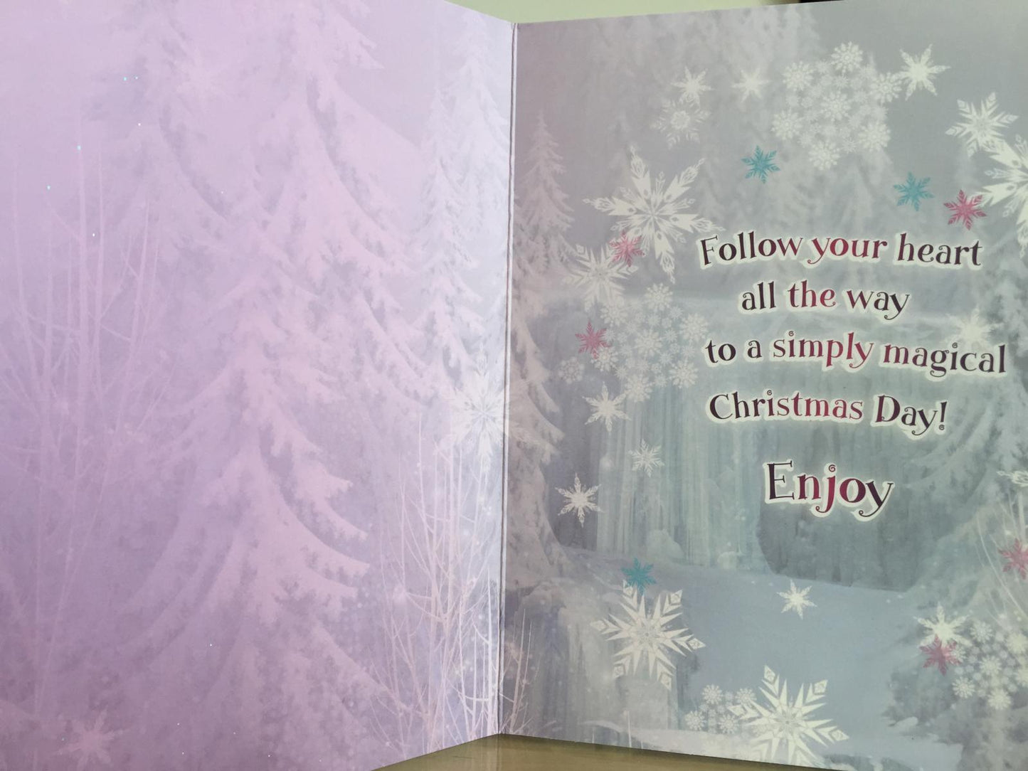 Let it Snow! Disney Christmas Greeting Card