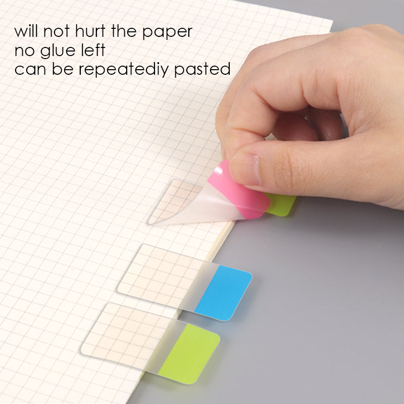 Pack of 45 PET Sticky Index Page Markers 25 x 38mm 