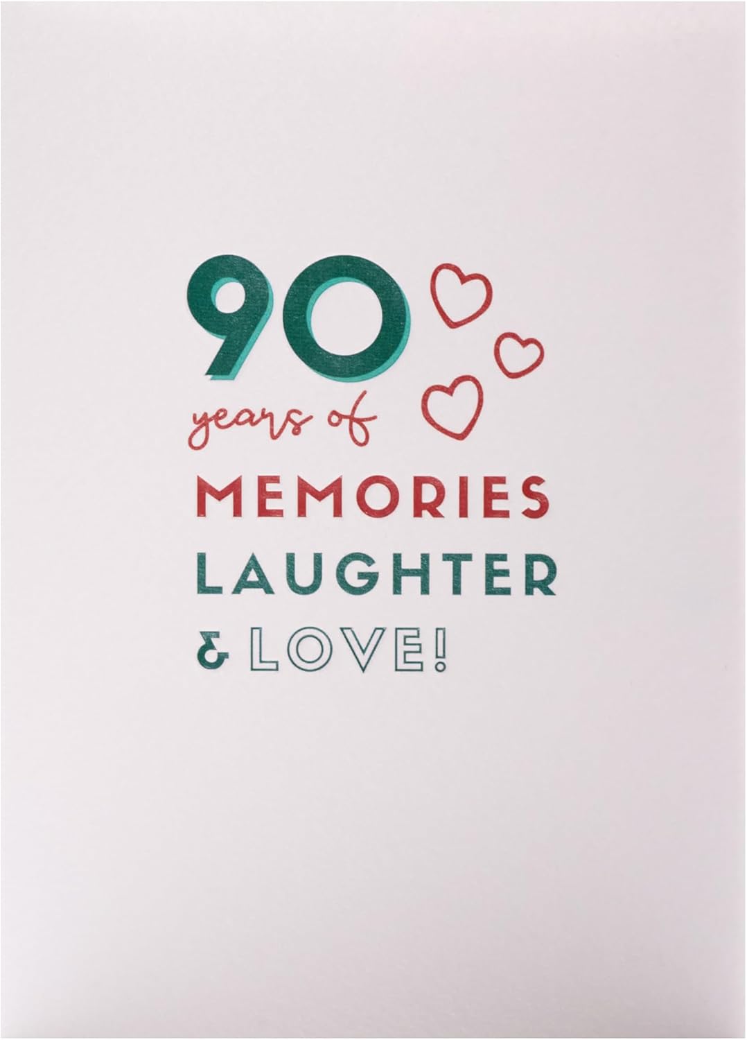 Kindred 90th Blank Birthday Card