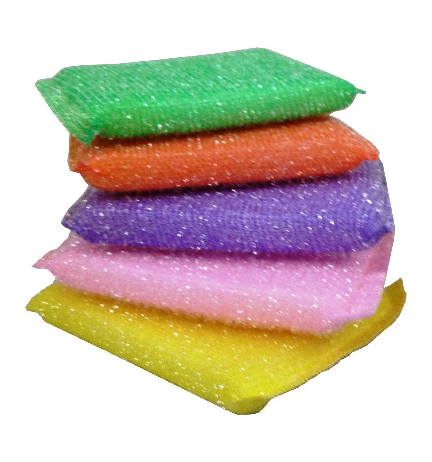 Pack of 5 Coloured Scouring Pads