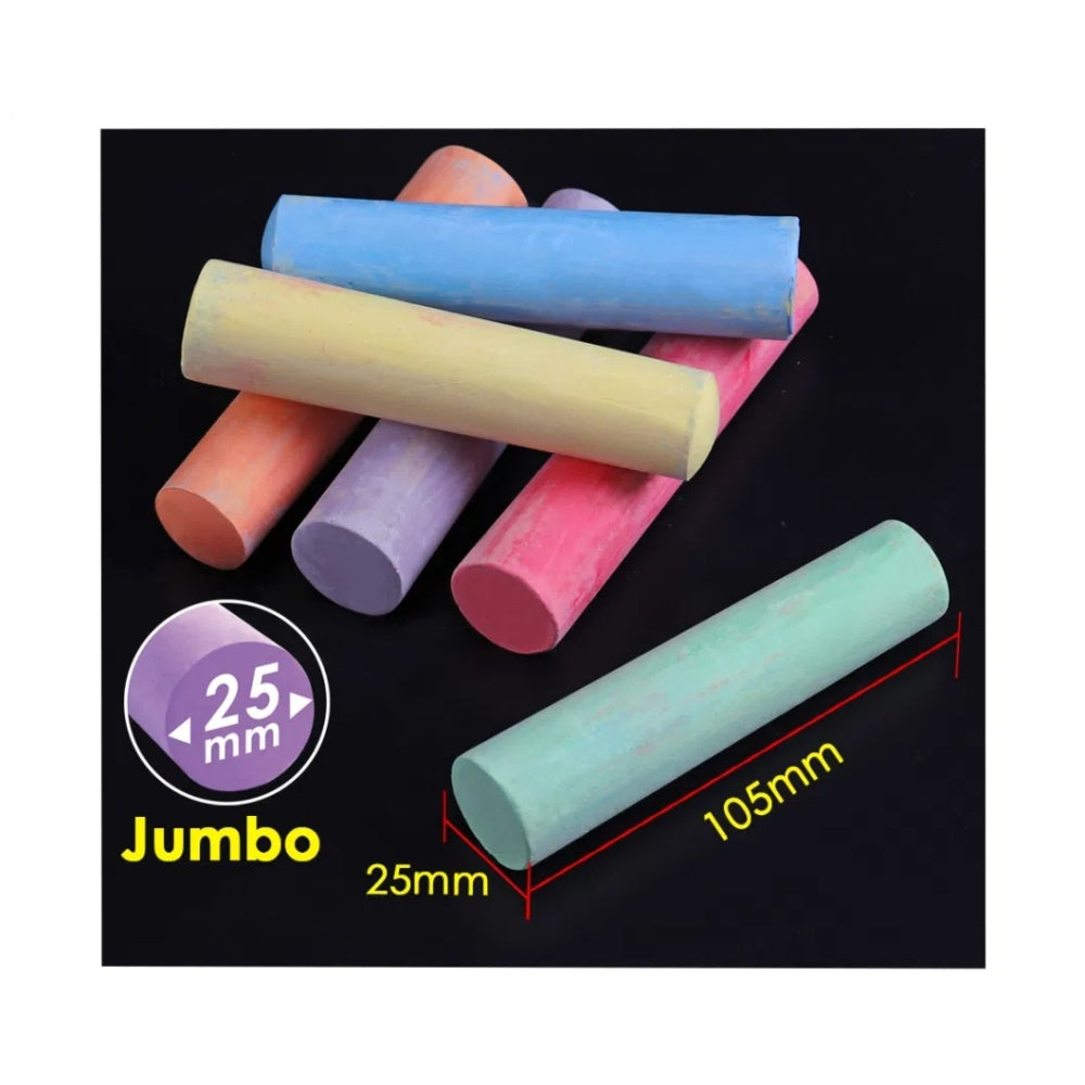 Tub of 20 Jumbo Sidewalk Colours Chalks
