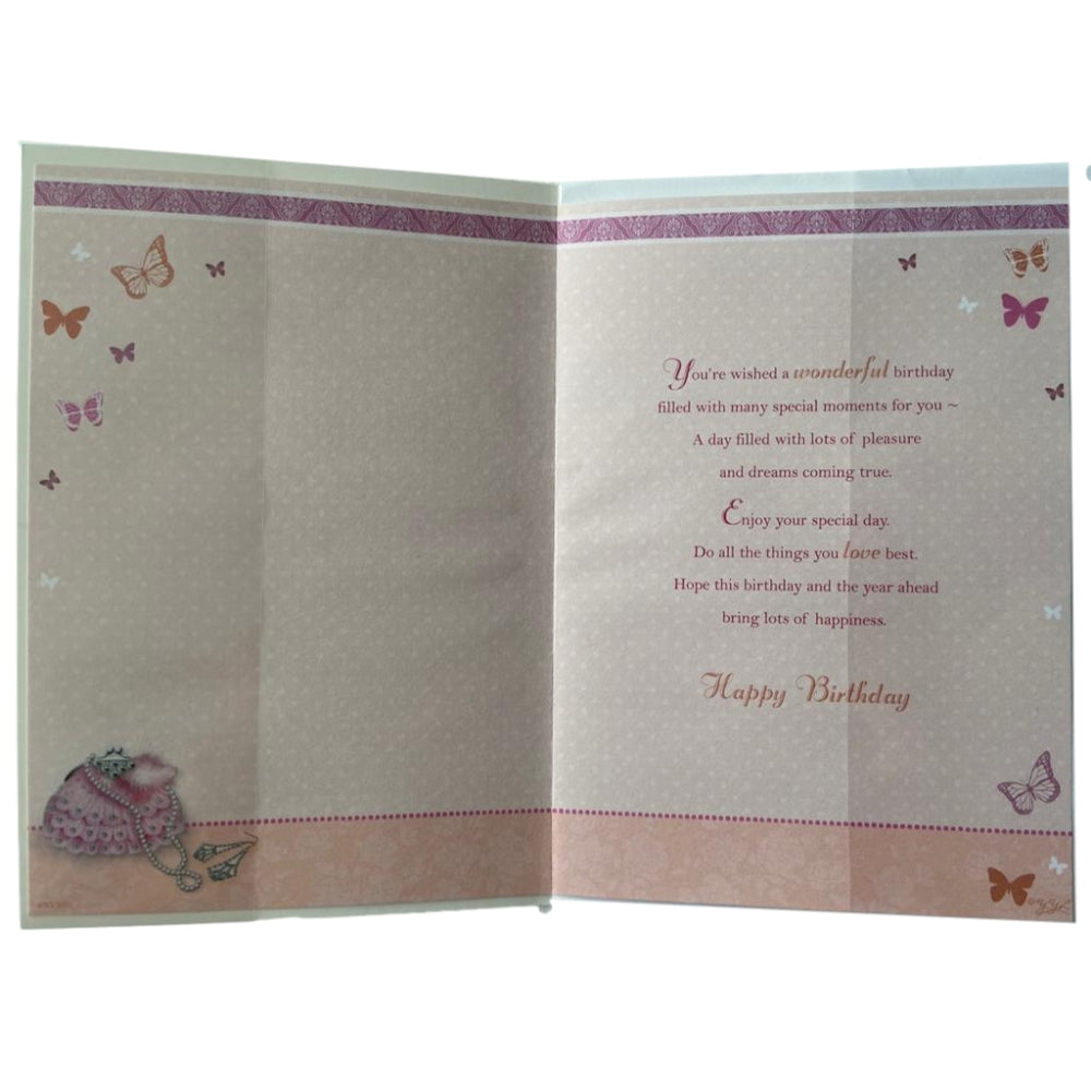 Someone Special Pink Purse Birthday Card
