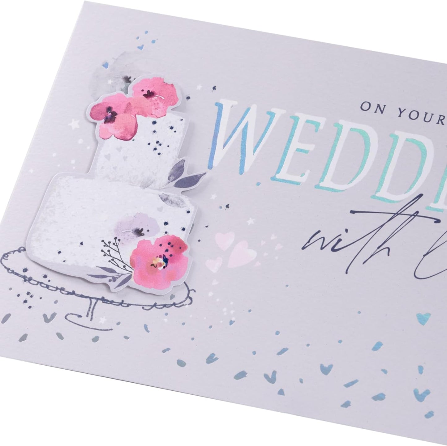Cake Design Wedding Day Congratulations Card