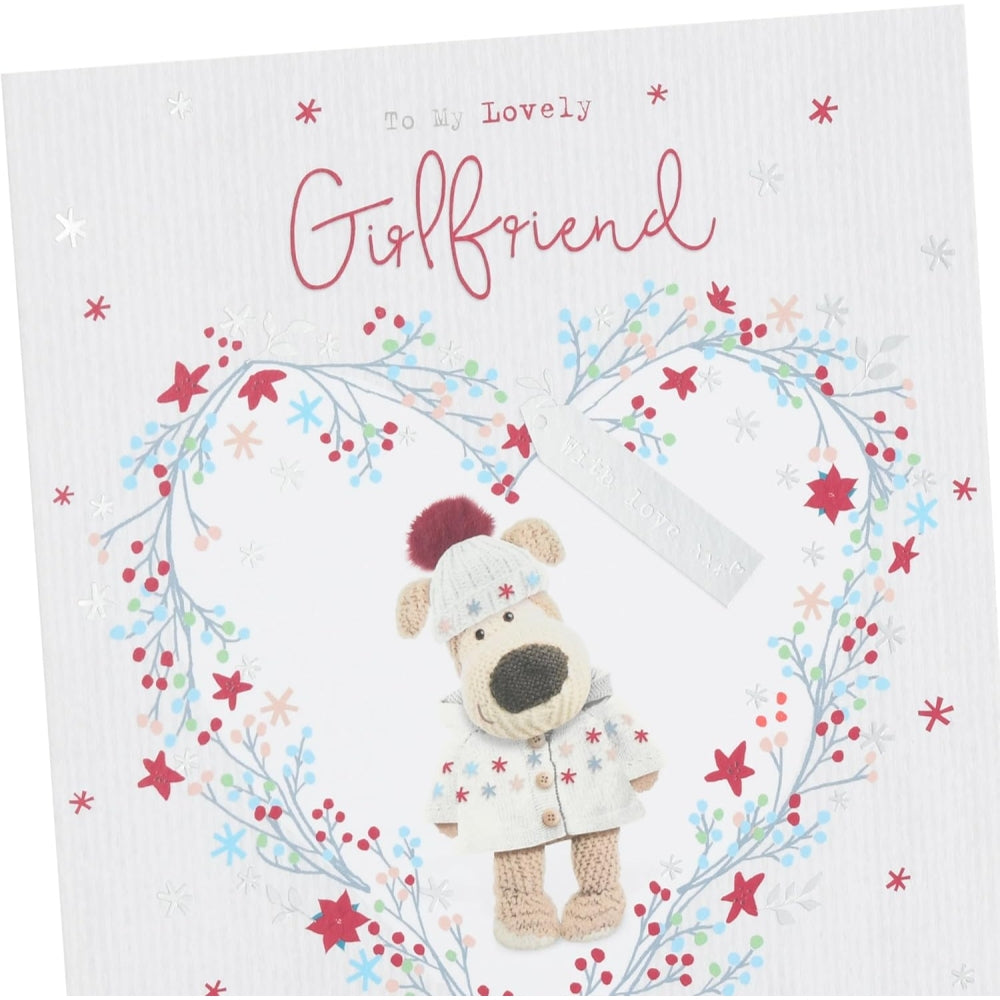 Boofle Inside Heart Girlfriend Christmas Card