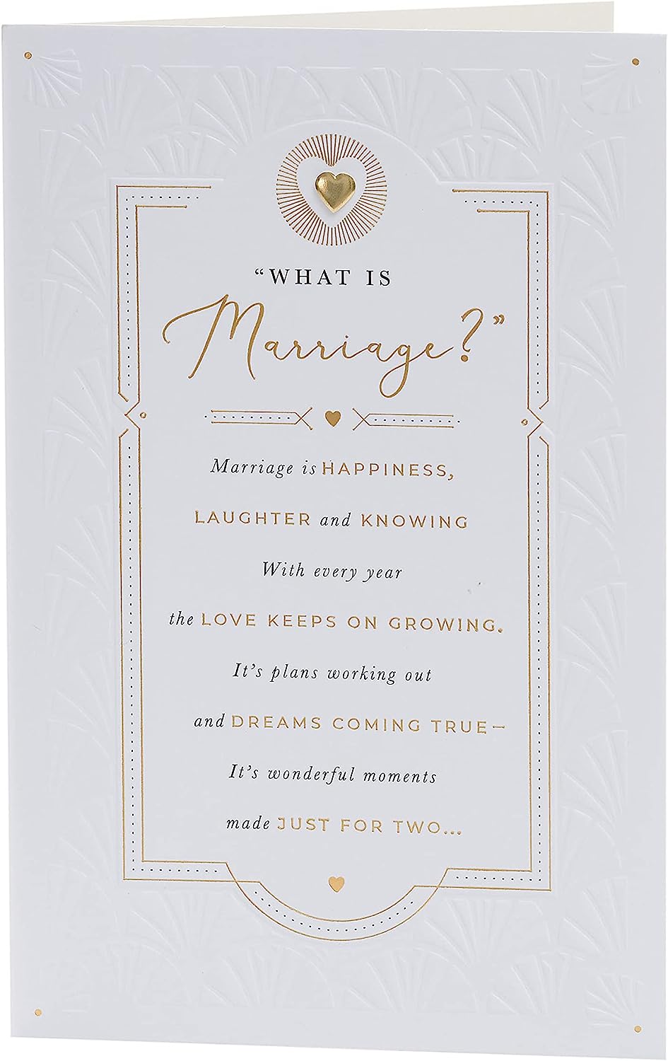 Poetic Design Wedding Congratulations Card