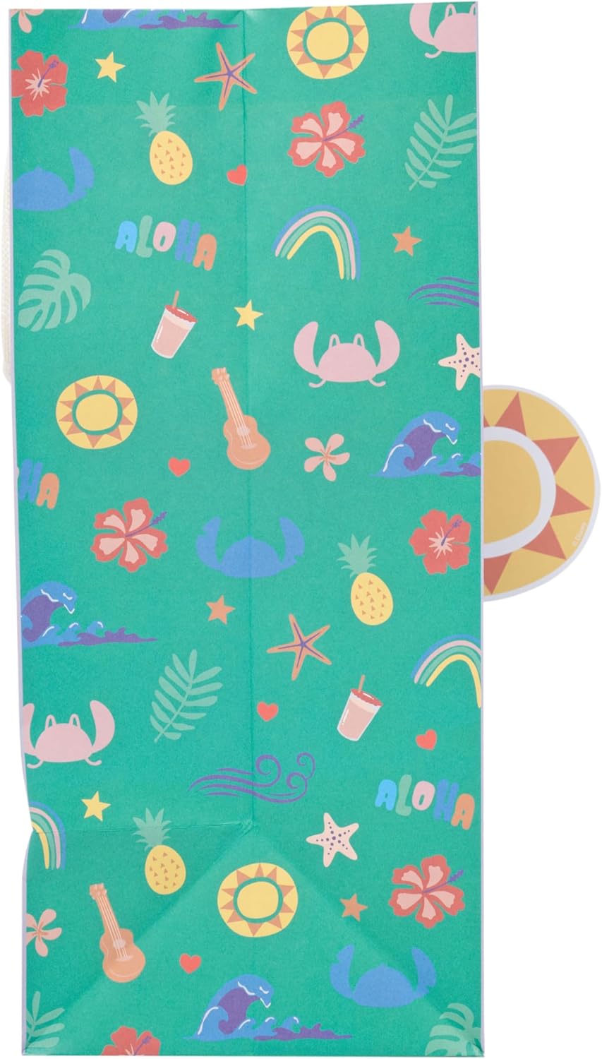 Disney Stitch Purple Design Large Gift Bag for Birthdays, Weddings, Mother's Day