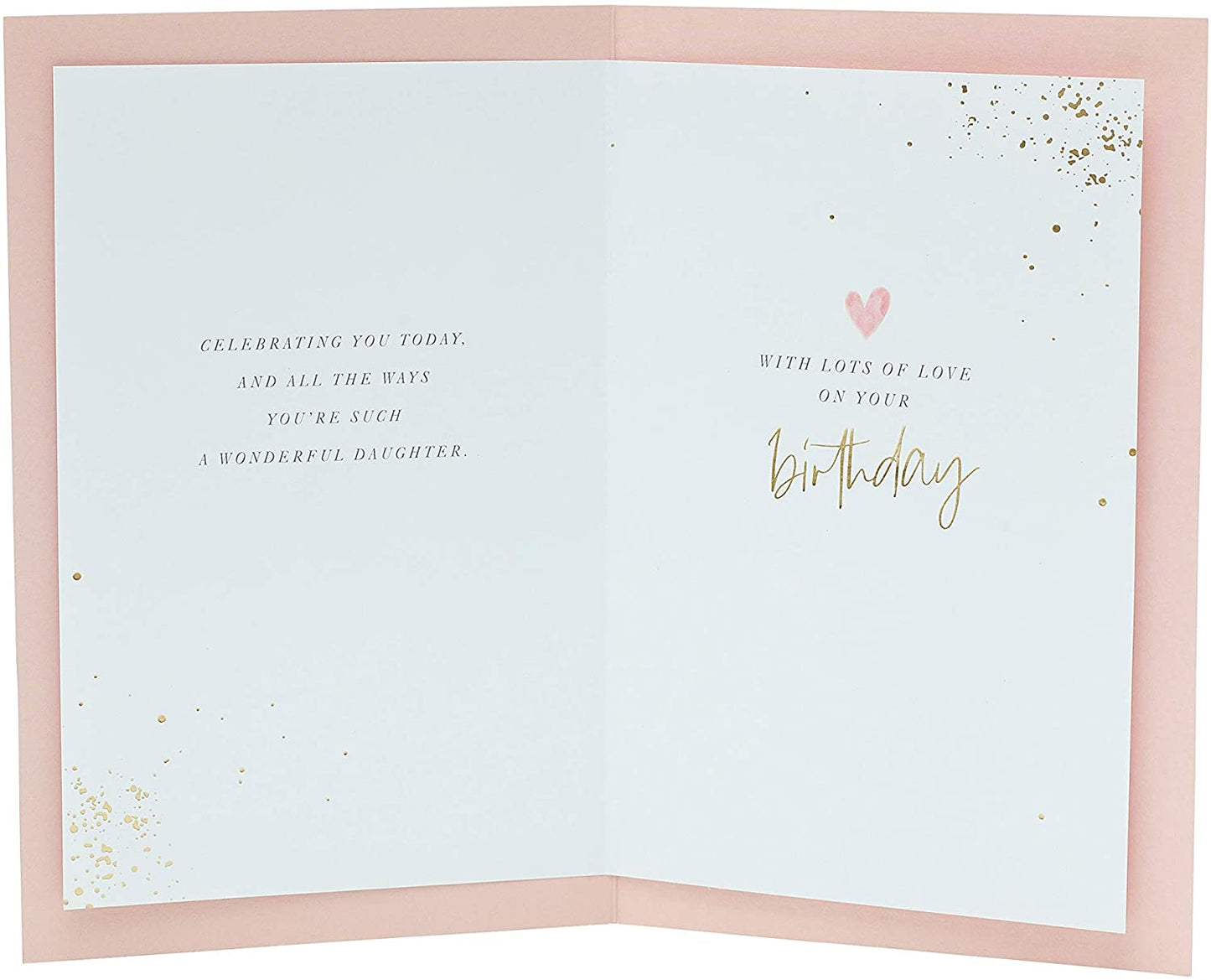 Daughter Birthday Card Contemporary Design with Pink Balloon