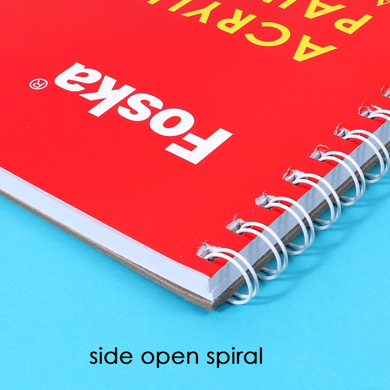 A4 Side Spiral Open Acrylic Painting Pad