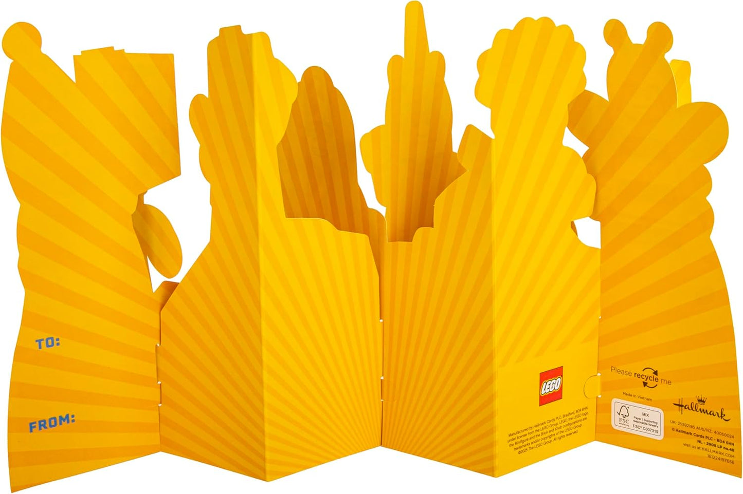 LEGO Characters 3D & Pop Up Design Birthday Card