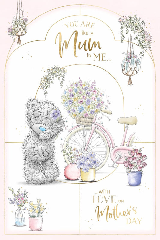 You're Like A Mum Bear With Bicycle Design Mother's Day Card