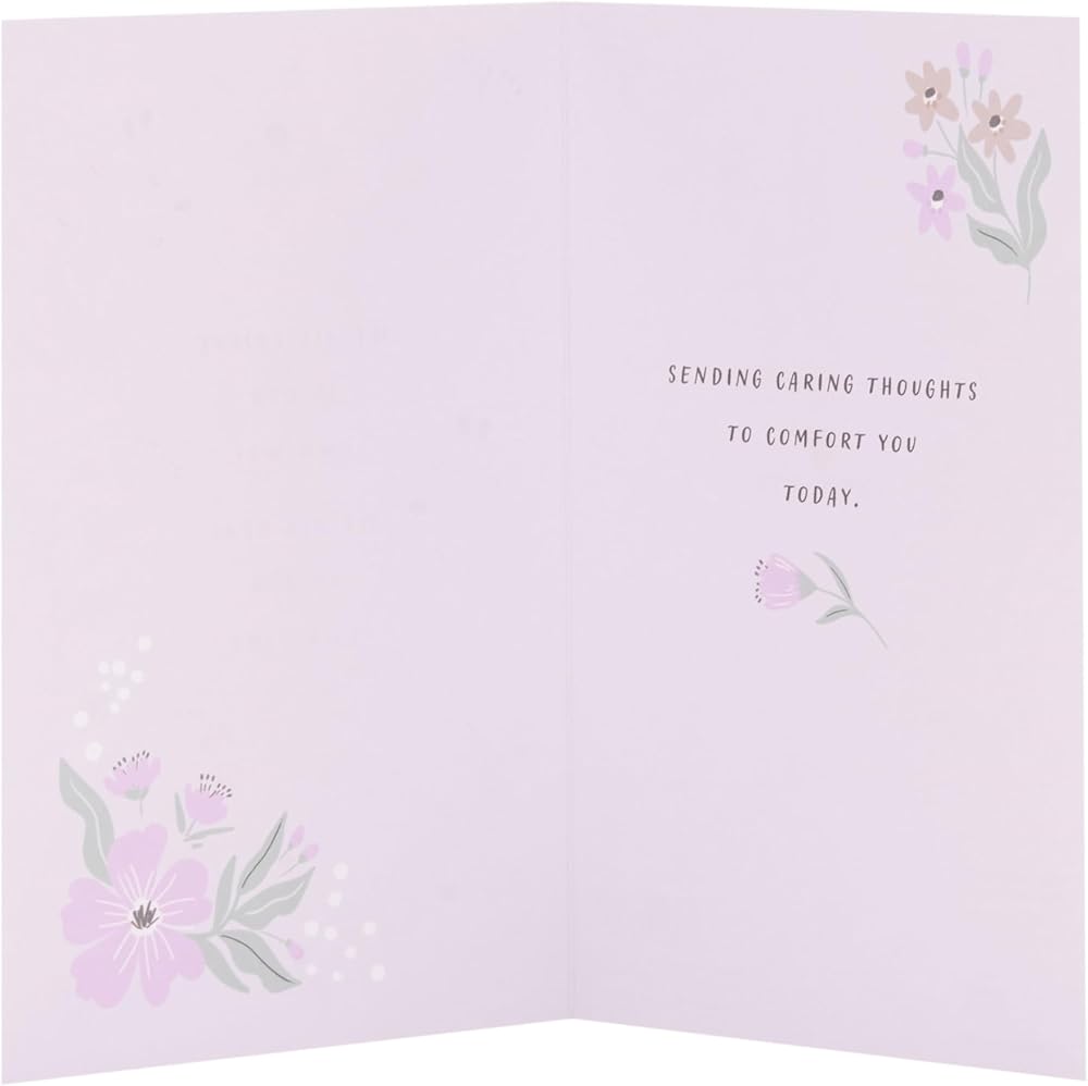 Light Floral Design Sympathy Card