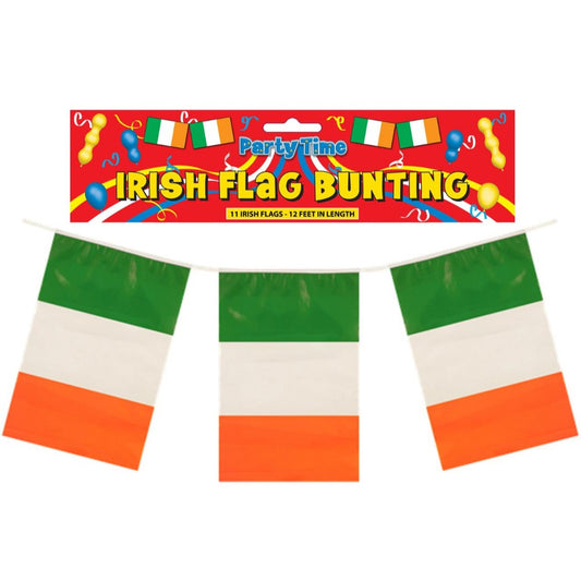 Ireland Flags Bunting 12ft with 11 Eire with Pvc Pennants