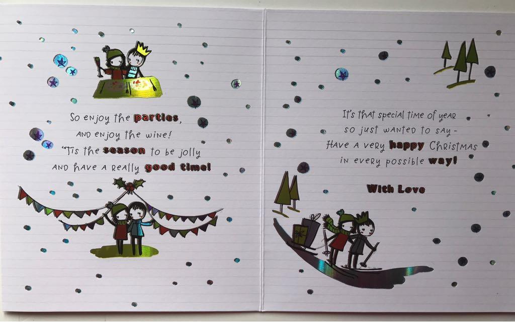 For a very Brilliant DAD and your Girlfriend Christmas Card