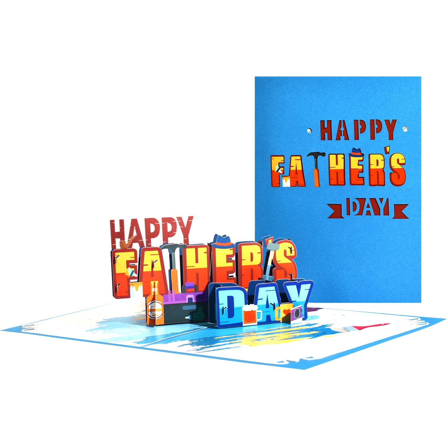 Artist Dad Color Splash 3D Pop Up Father’s Day Card