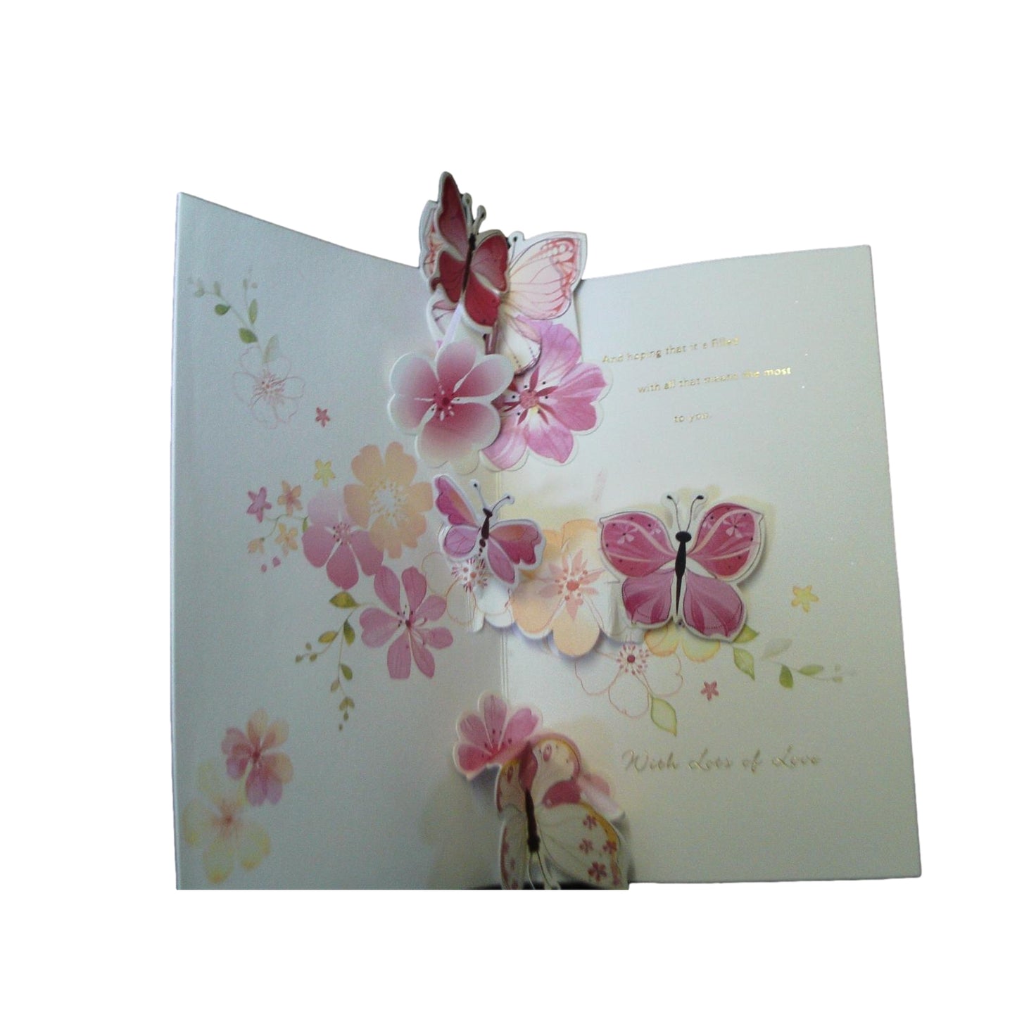 Special Mum Pop Up Lovely Butterfly & Flower Mother's Day Card