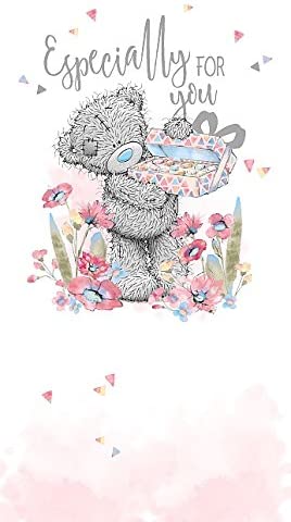 Me to You Tatty Teddy Greetings Card Bear with chocolate
