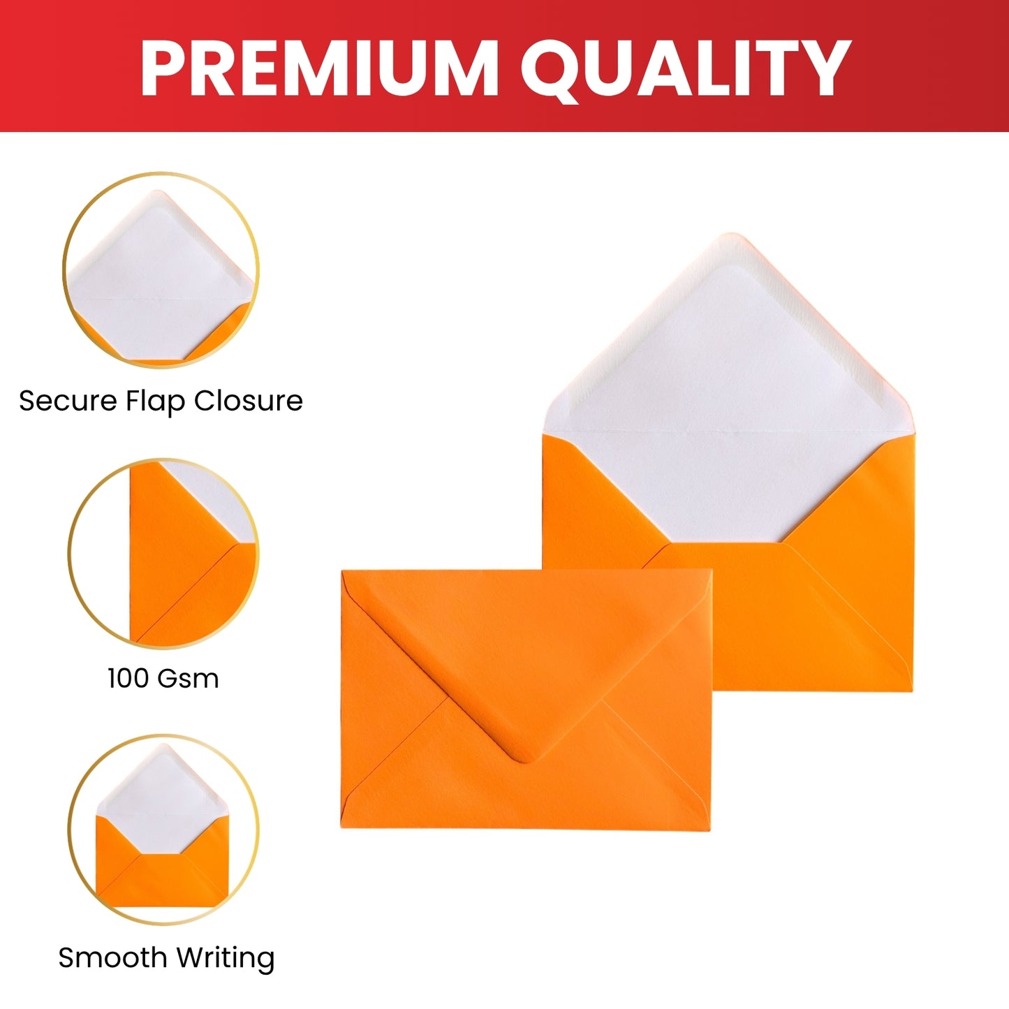 Pack of 500 Vivid Violet 125x175mm Gummed Envelopes