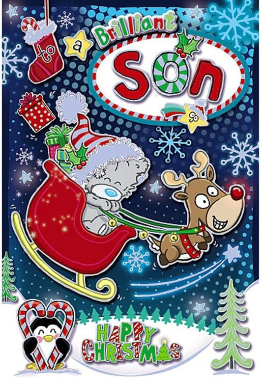 Son My Dinky Me to You Bear Christmas Card