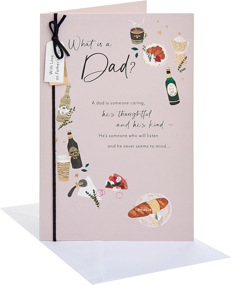 Beer and Food Design For Dad Father's Day Card