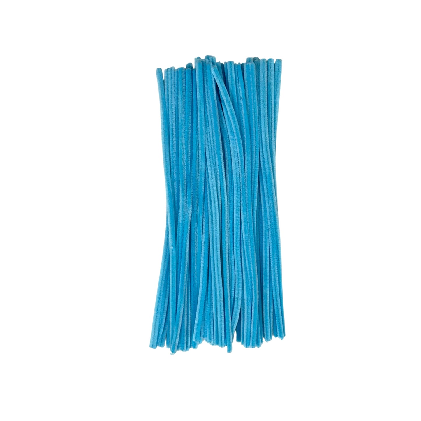 Pack of 50 Blue Coloured Pipe Cleaners 30cm x 6mm Craft Chenille Stems