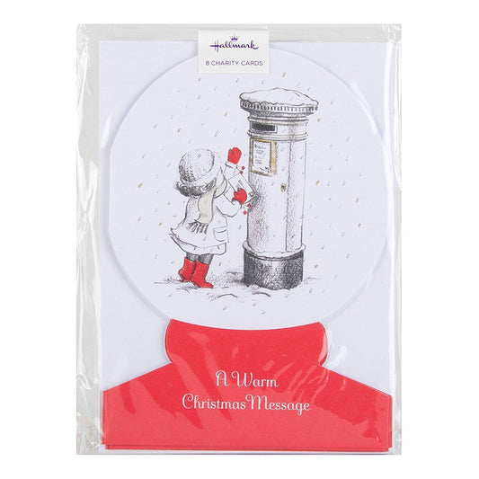 Charity Christmas Card Pack 'Warm Message' 8 Cards, 1 Design