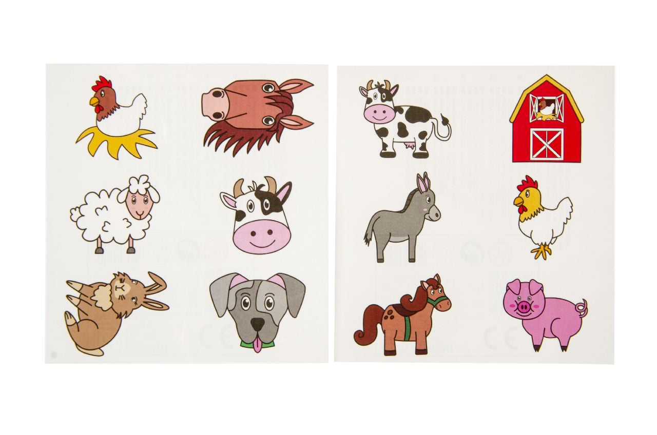 Pack of 10 Pre Filled Farm Animal Theme Kids Party Favour Bags – Gift Bags with Reusable Cup & Themed Toys