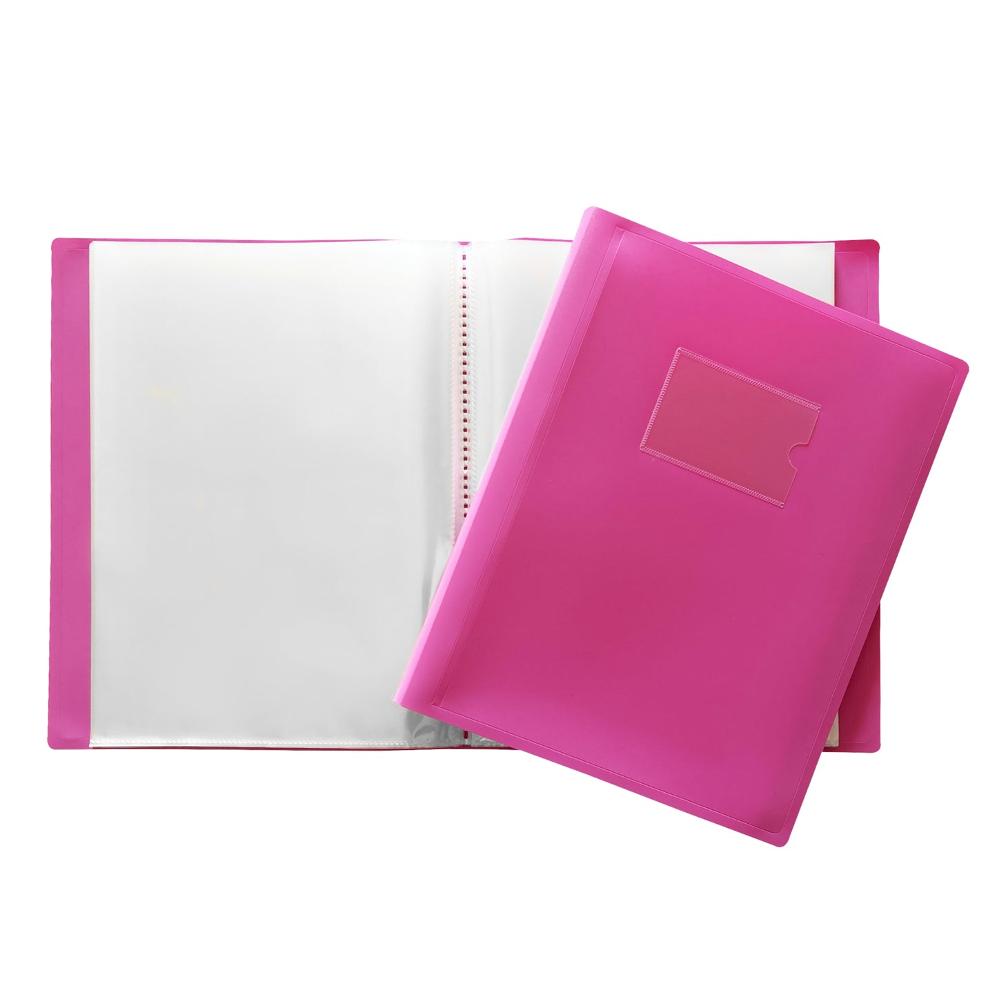 Pack of 5 A4 80 Pocket Pink Flexible Cover Display Books