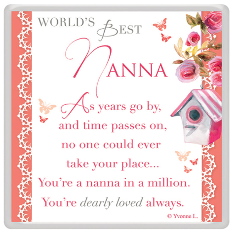 World's Best Nanna Celebrity Style Magnet