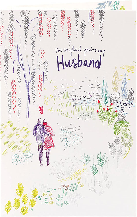 I'm So Glad You're My Husband Birthday Card