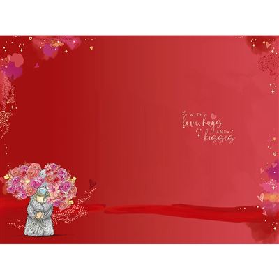 Bear With Vase Of Flowers Special Person In My Life Valentine's Day Card