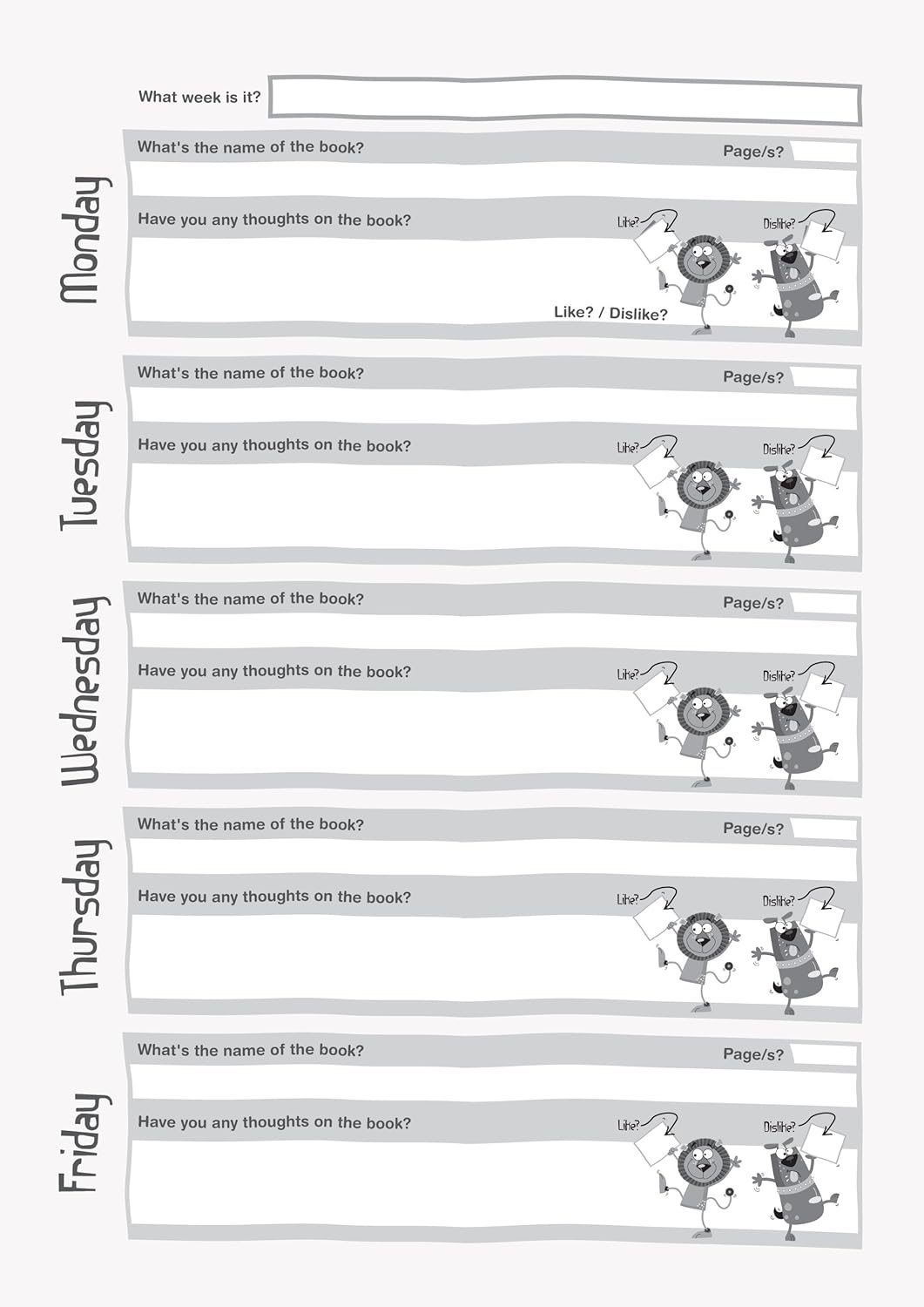 Silvine A5 Orange Cover Reading Record Book - Key Stage 1
