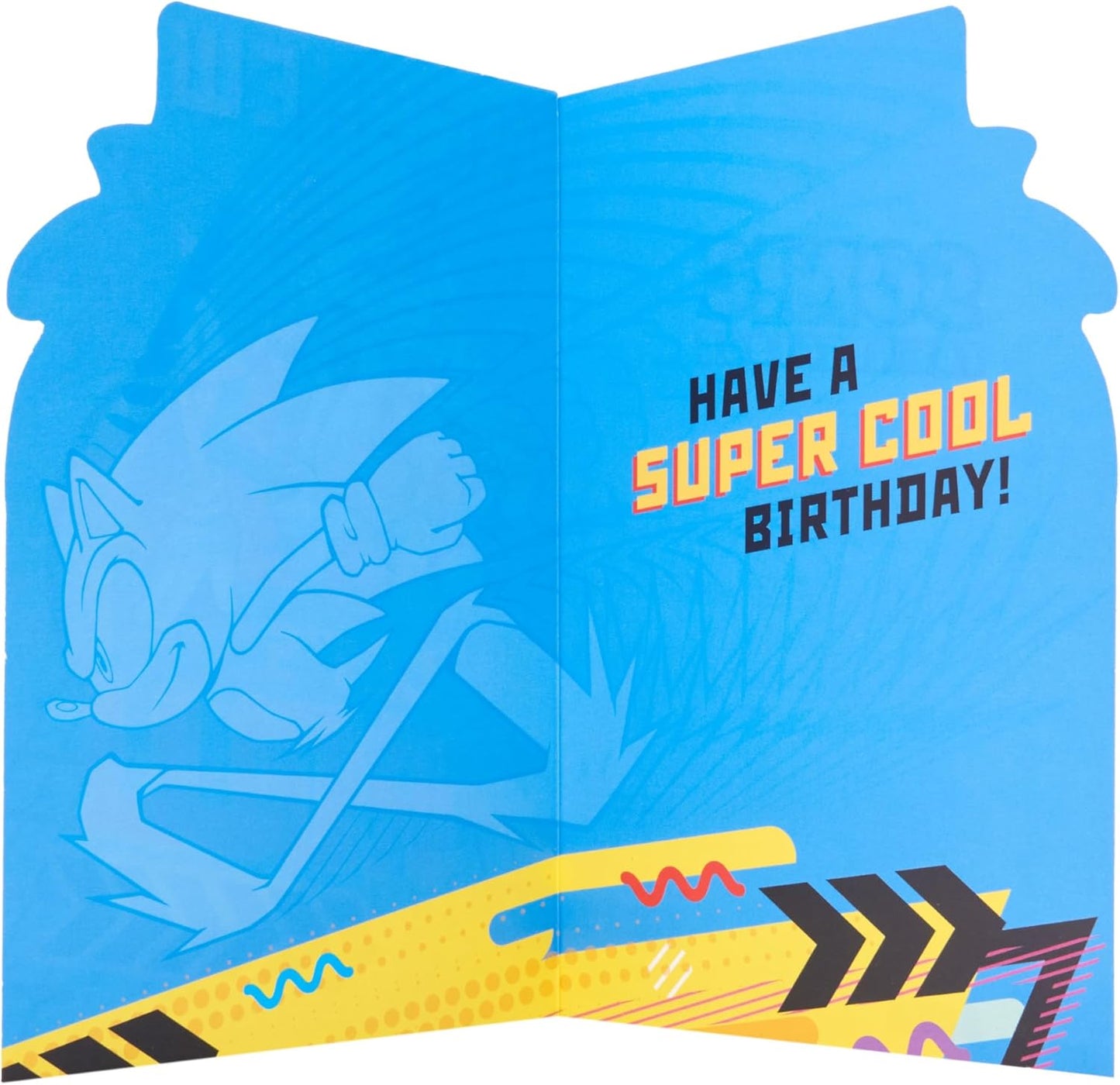 Sonic the Hedgehog Let's Roll Design Nephew Birthday Card