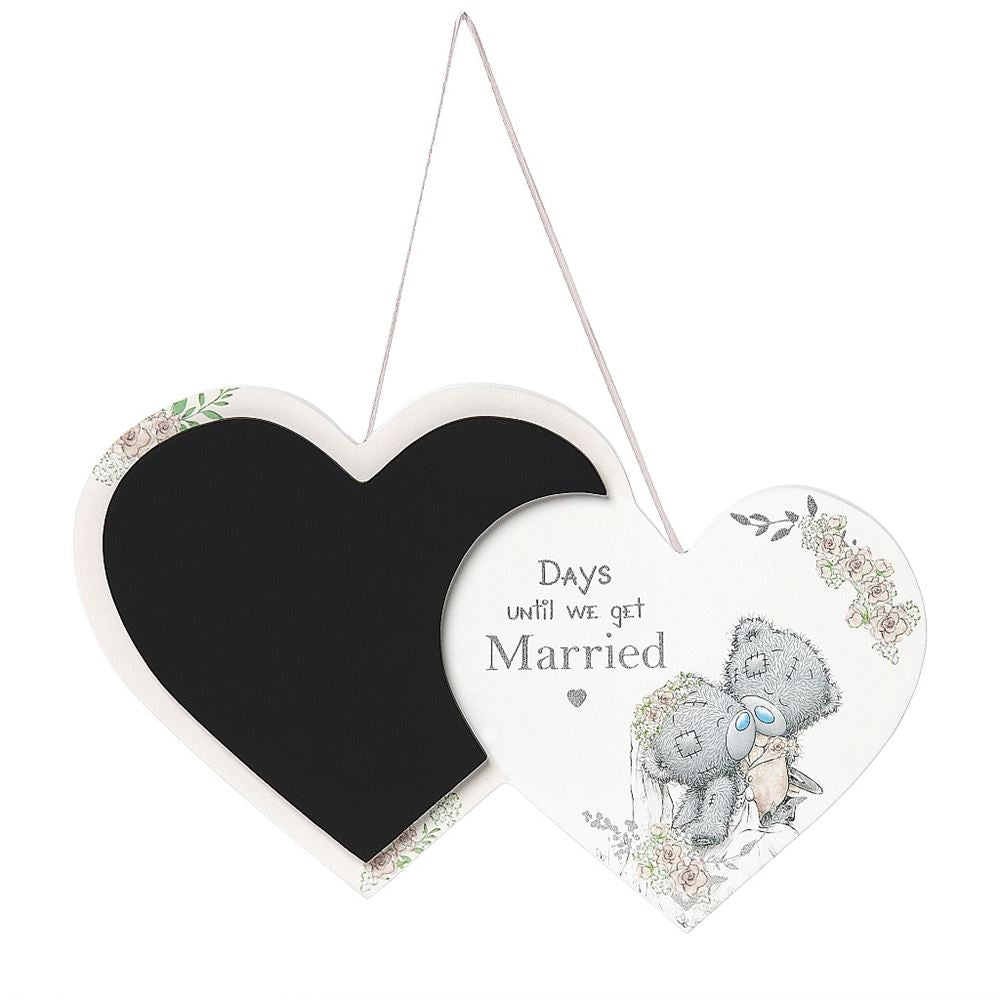Me to You Tatty Teddy Wedding Day Countdown Chalkboard Plaque 8 x 20cm Official Collection