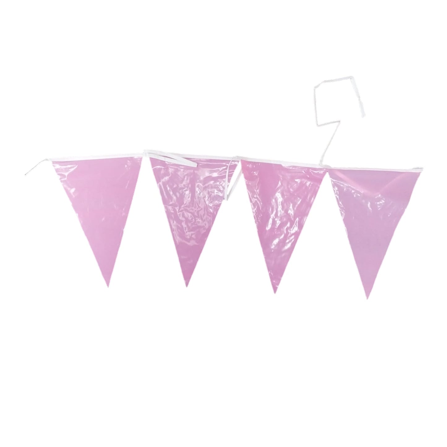 Pale Pink Bunting 10m with 20 Pennants