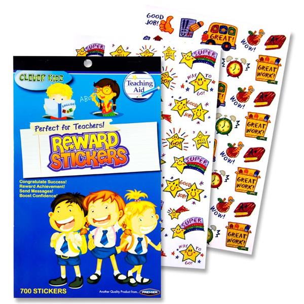 Book of 700+ Teachers Reward Stickers by Clever Kidz