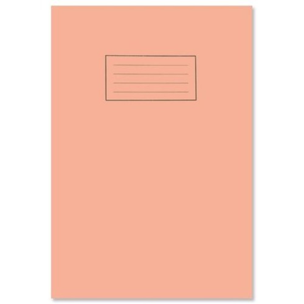 Orange 5mm Square 75gsm 80 Pages A4 Exercise Book