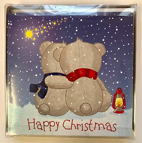 12 Cute Teddy Design Christmas Cards