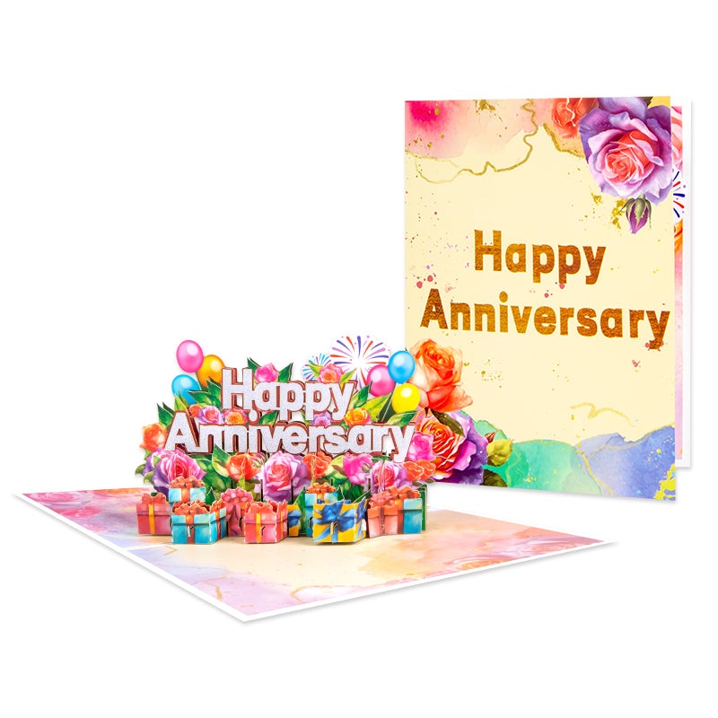Love & Celebration 3D Pop Up Anniversary Card
